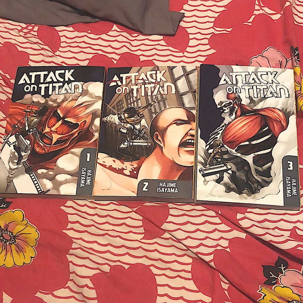 Attack On Titan Manga Books 1-3